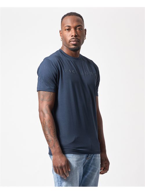 T-shirt girocollo Richmond X con logo in rilievo<BR/>